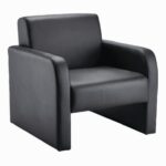 Arista Black Reception Chair Flat-Pack