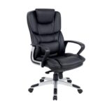 Palermo Leather Faced Executive Chair in Black