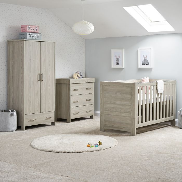 Obaby Nika 3 Piece Room Set - Grey Wash