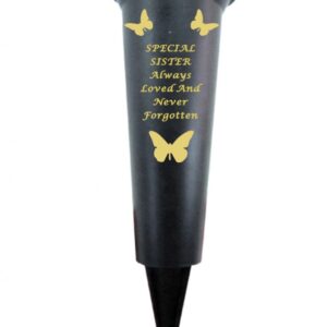 Special Sister Verse Graveside Memorial Grave Spiked Flower Vase